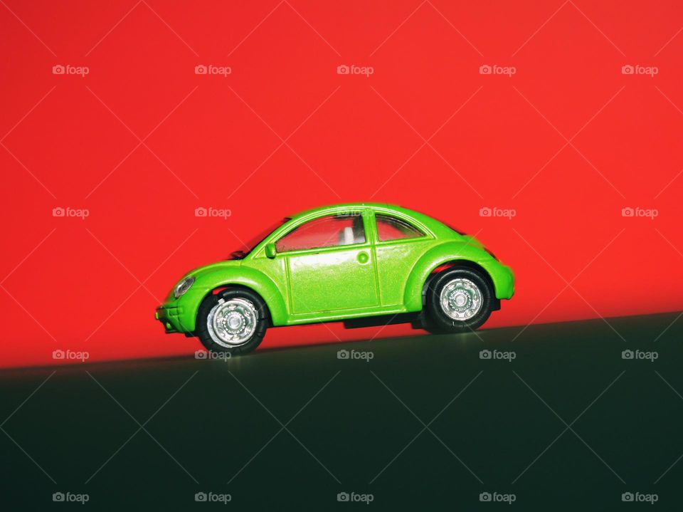 Green toy car