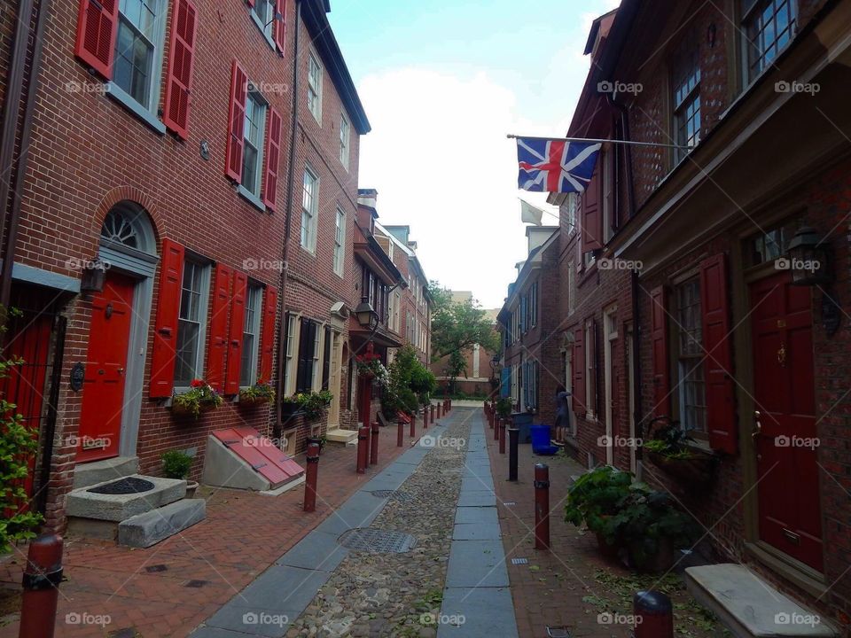 The British Flag in the streets of PA