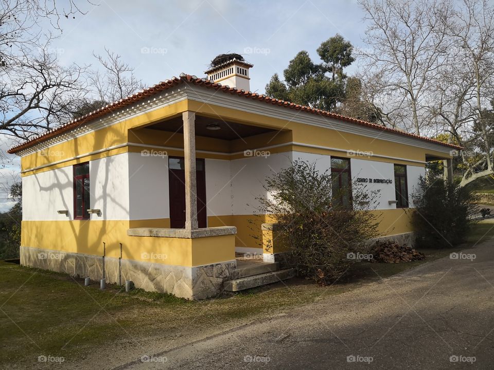 Building of Dam of Povoa e Meadas, Castelo de Vide, Portugal
