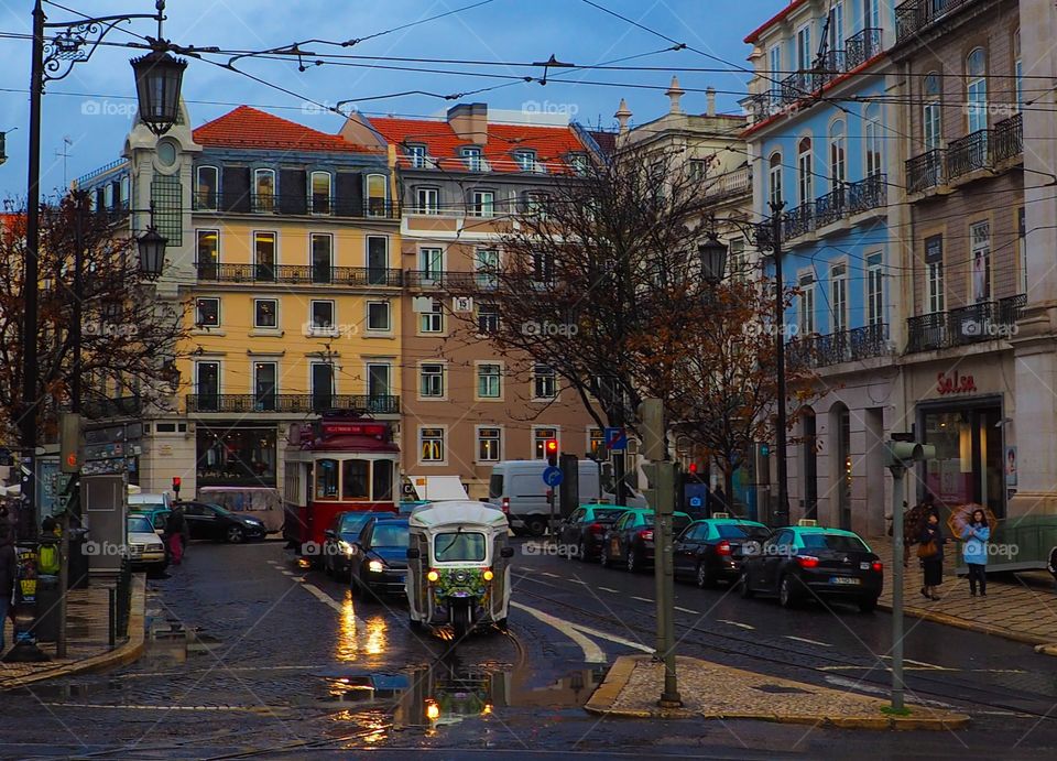 a rainy day in lisbon