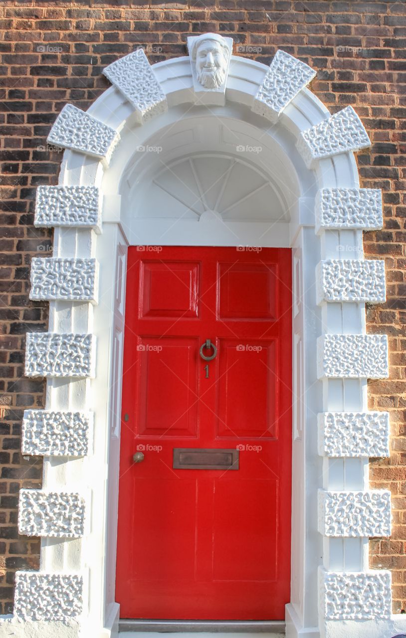 Red door, number 1