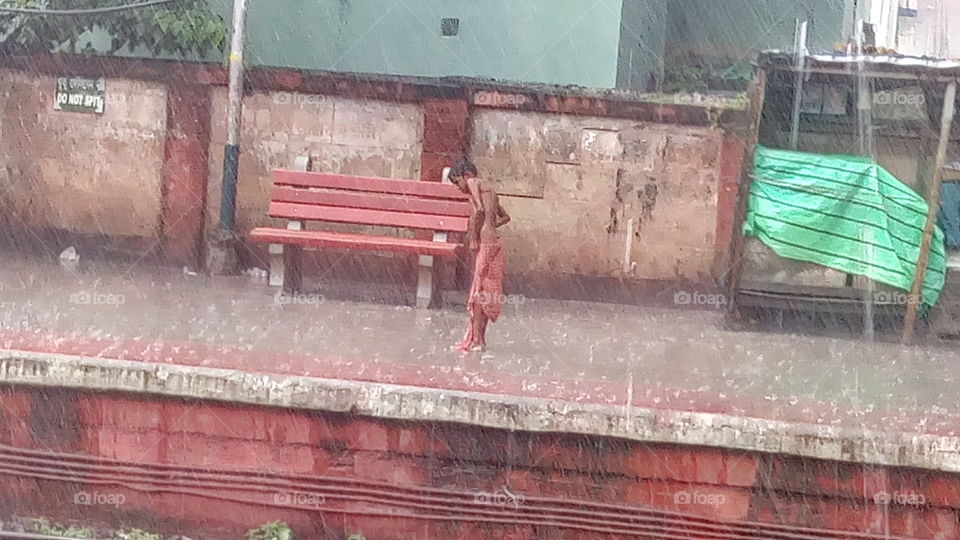 Enjoy in rain
