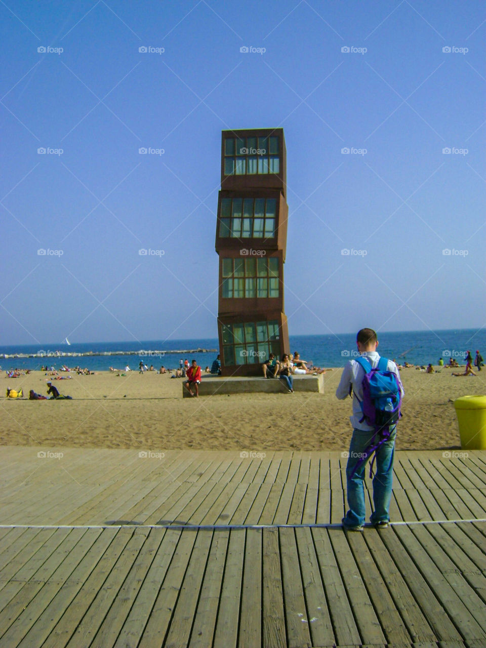 Beach Blocks in Barcelona