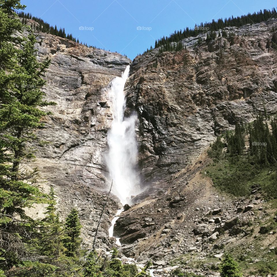 Waterfall in British Columbia Canada