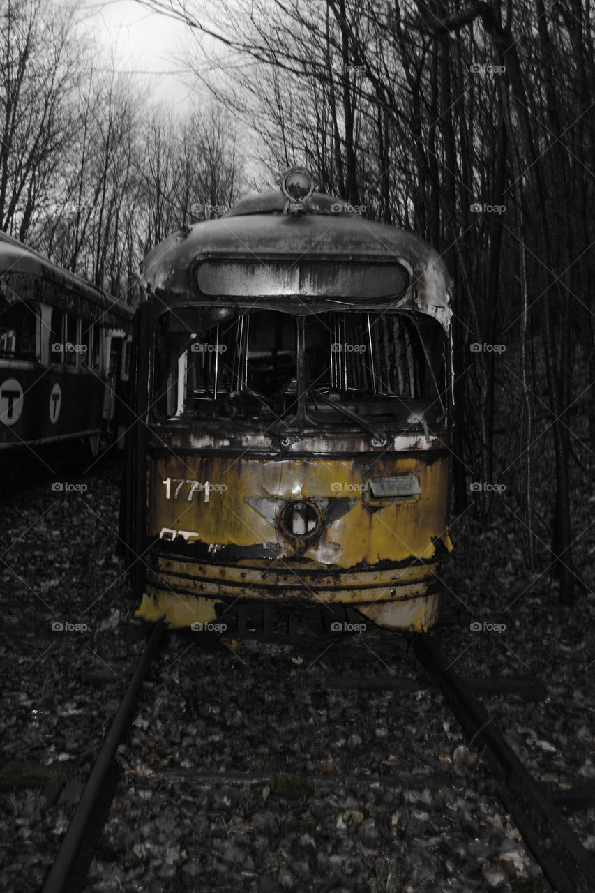 the yellow ghost trolley 