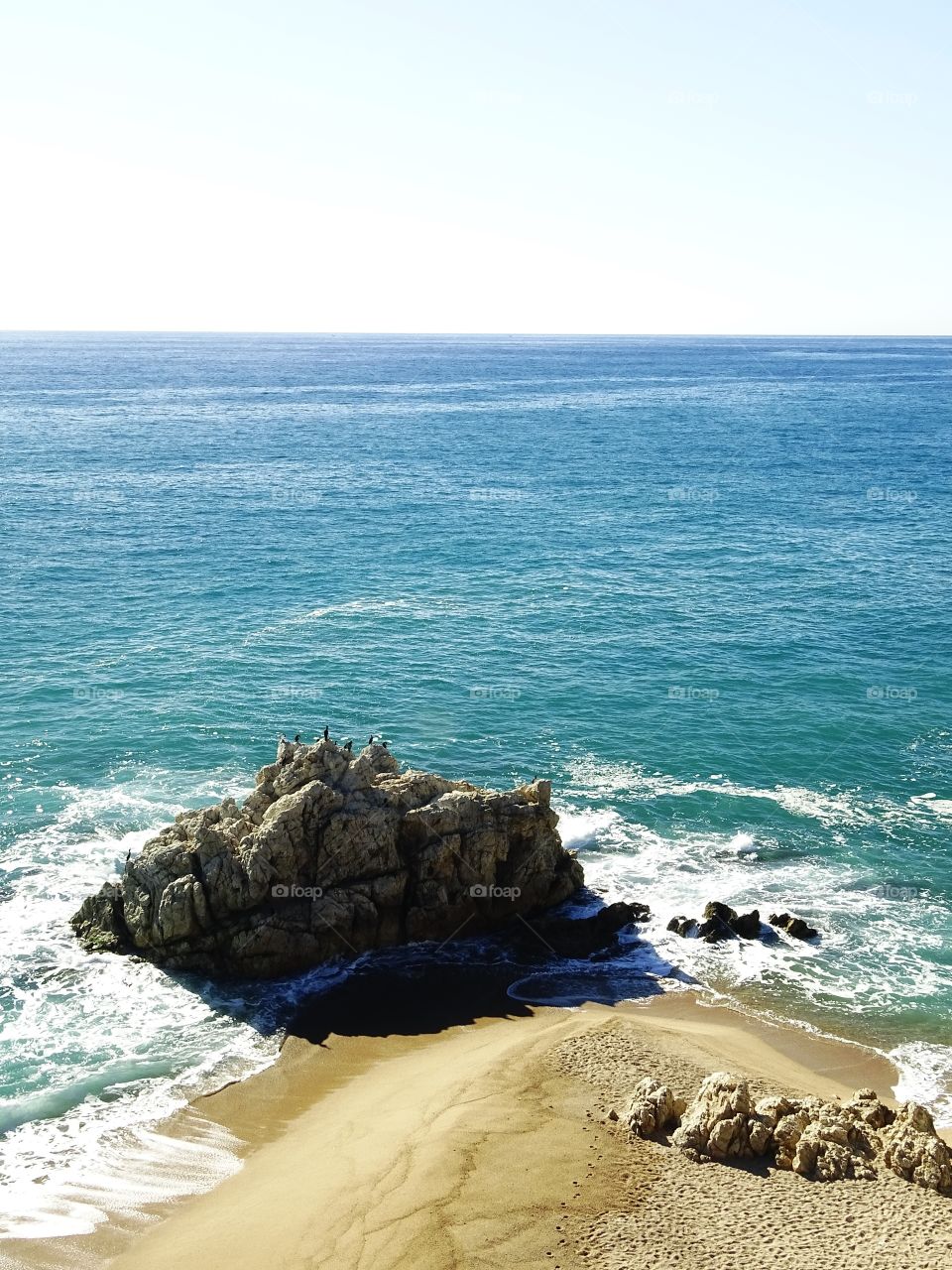 The rocks and the sea
