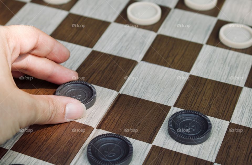 A game of checkers