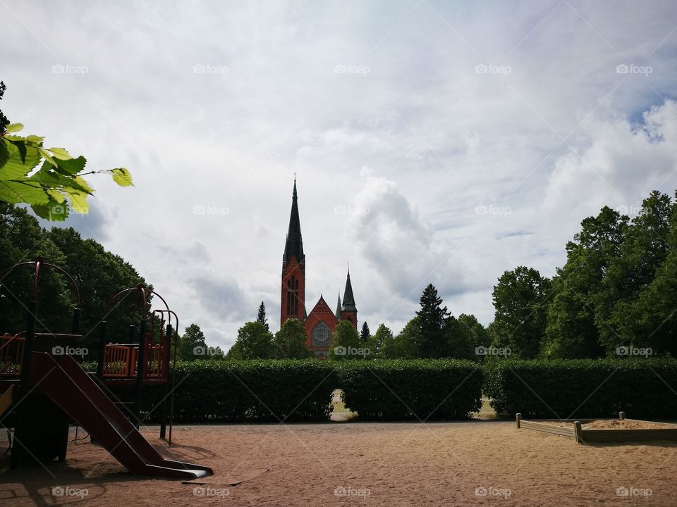 park near church