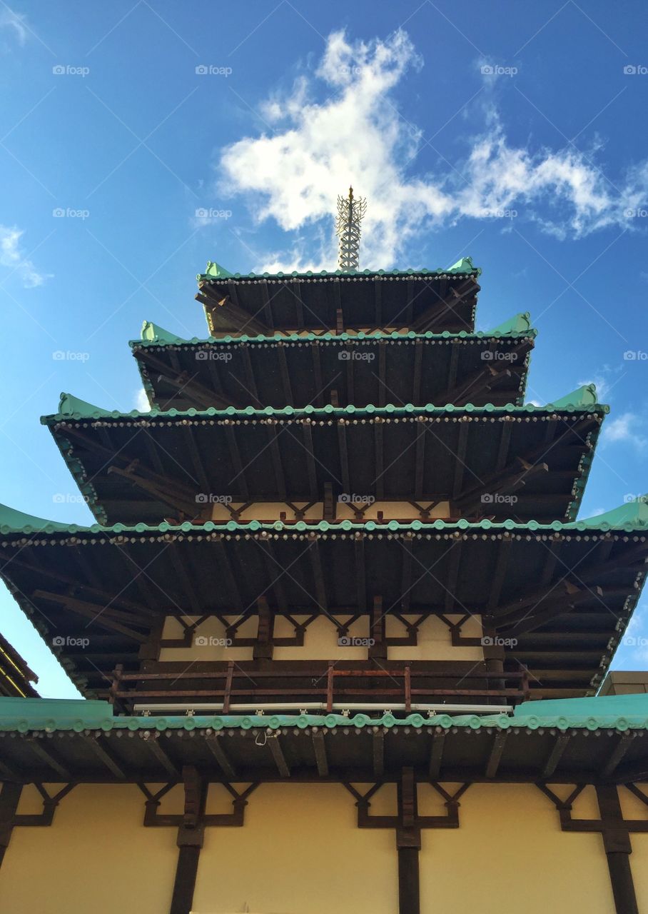 Chinese temple pagoda