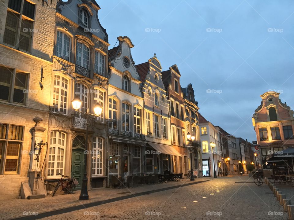 evening walk in Belgium 