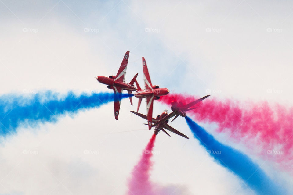 sky blue red break by marcografo