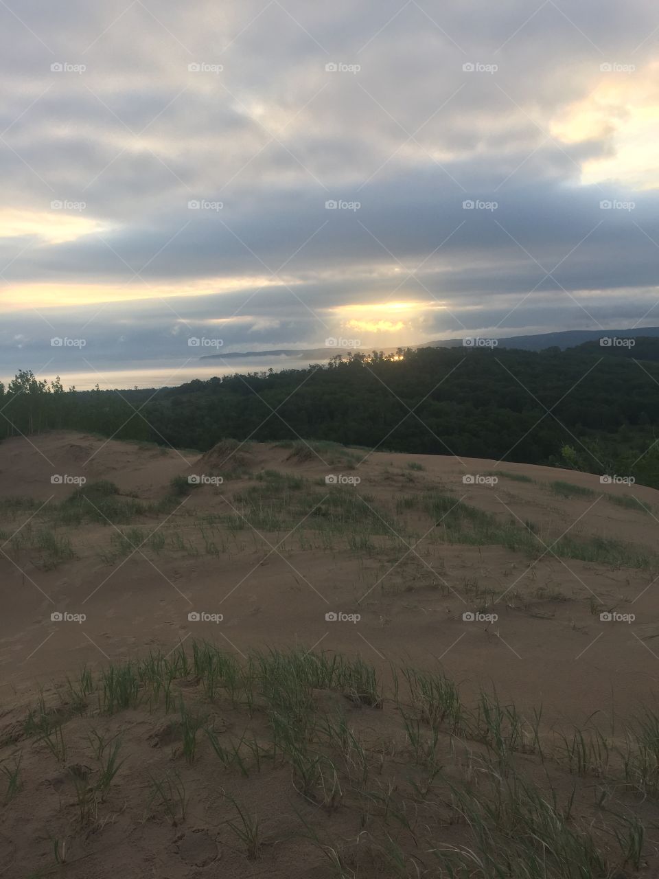 My Boy Scout troop hiked to the top of the sand dunes at Sleeping Bear Dunes National Lakeshore and watched the sunrise, it was a gorgeous experience!
