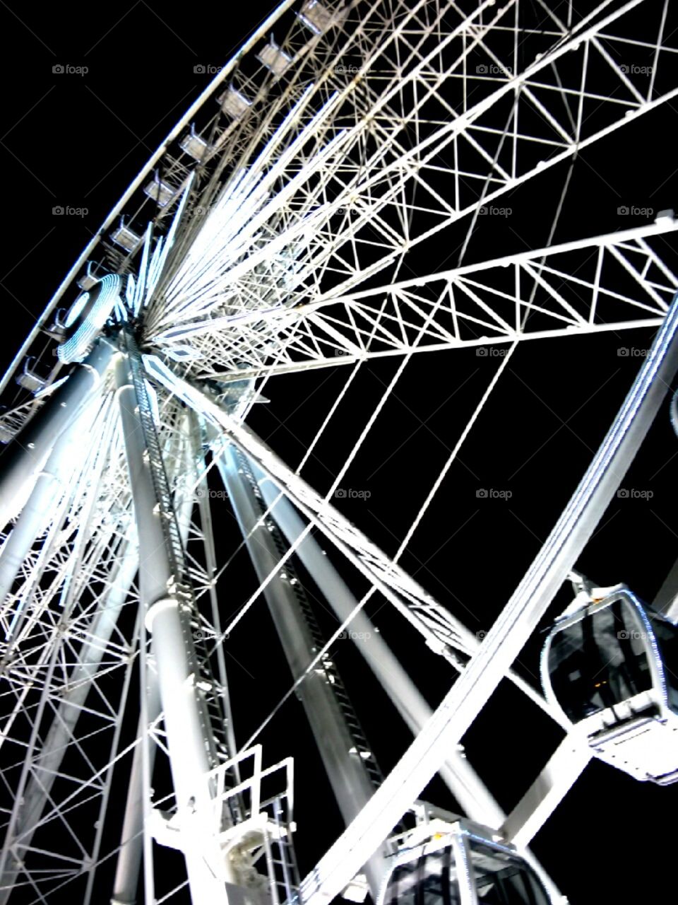 Sky Wheel Ferris Wheel. One of the largest in the world: the Sky Wheel. Located at the famous Niagara Falls (Canadian side). Hope you're not scared of heights!
