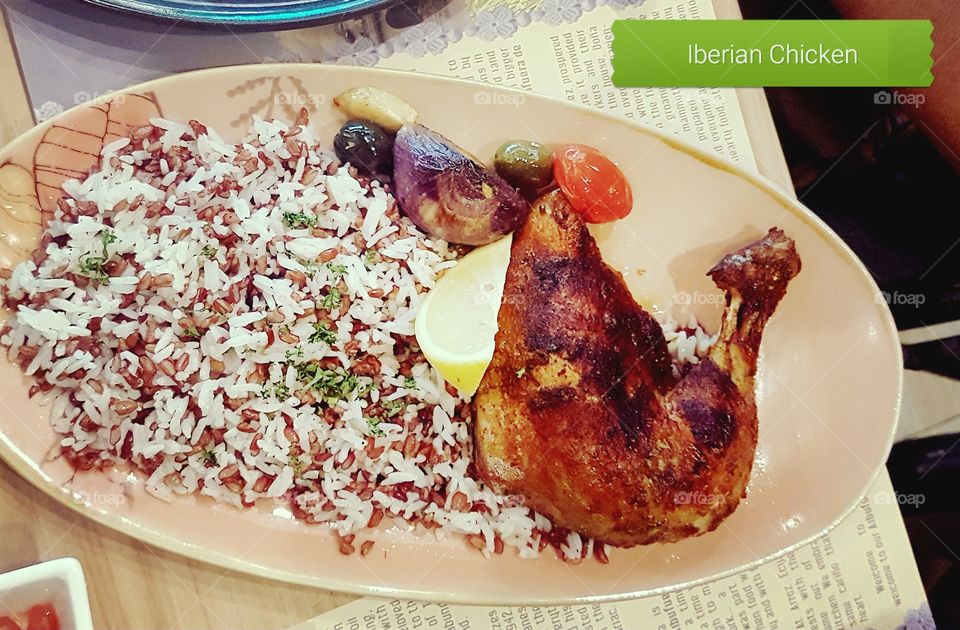 Iberian Chicken with Brown Rice