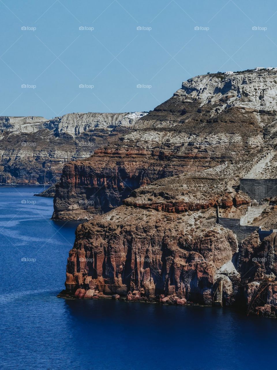 Sea and rocks of the island