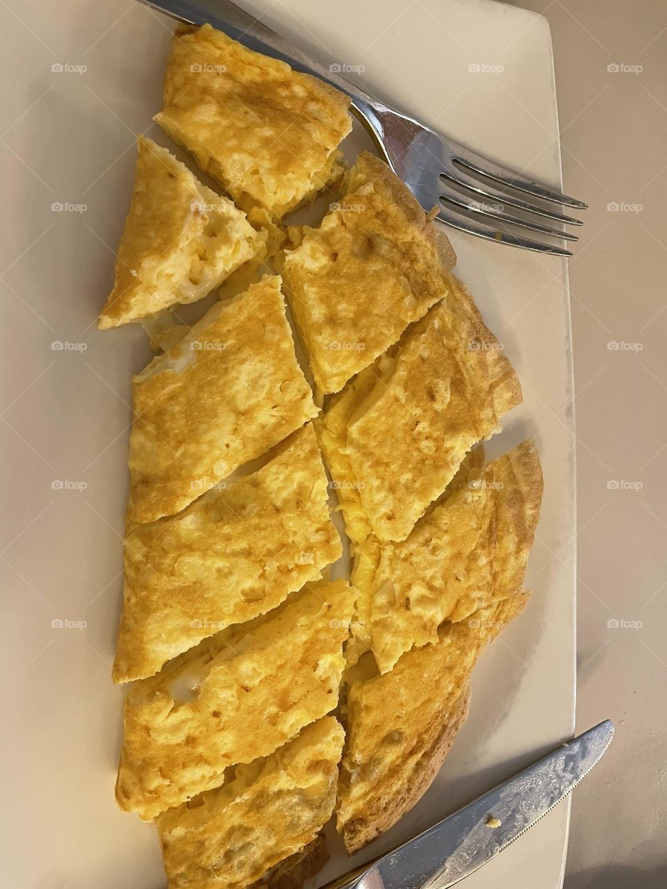 Breakfast with omelette 