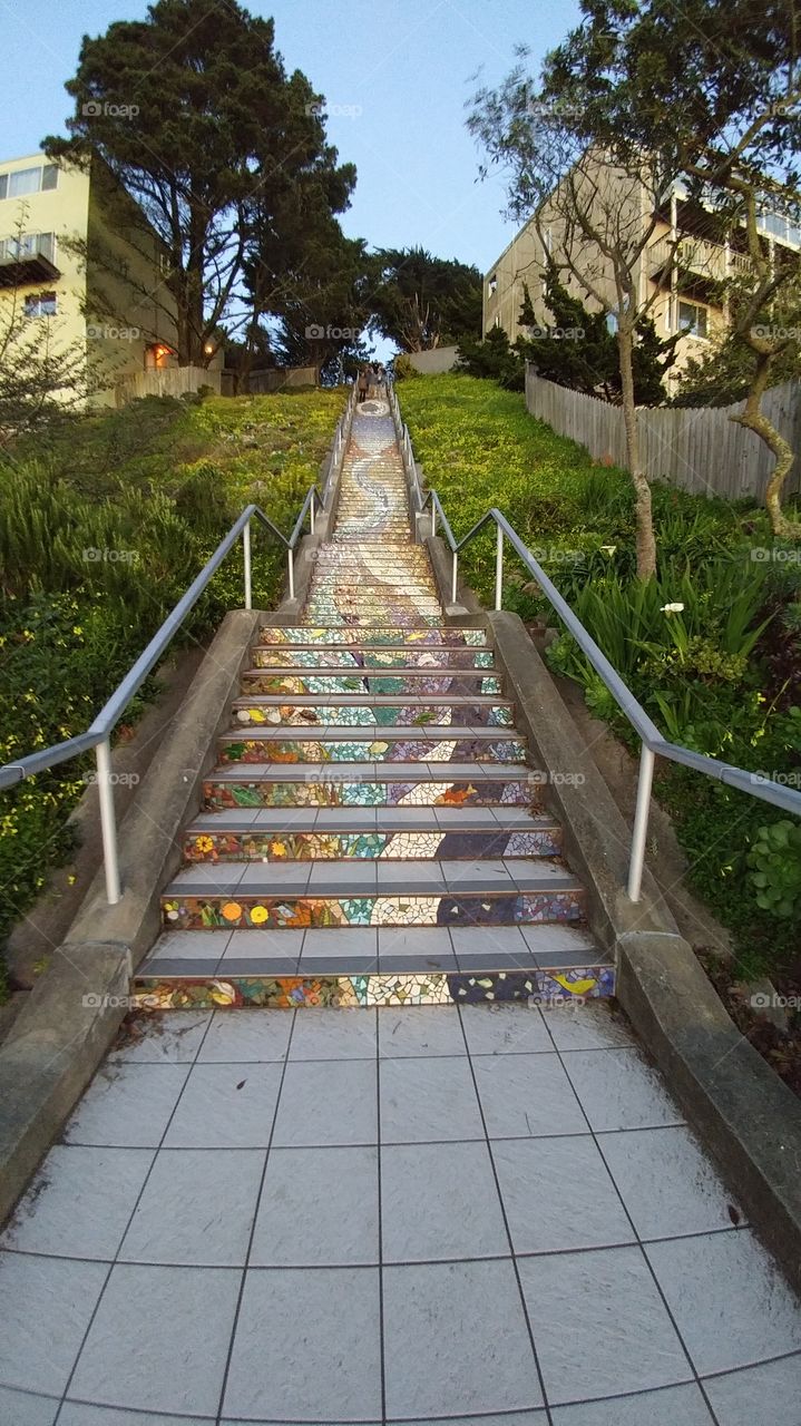 Mosaic staircase