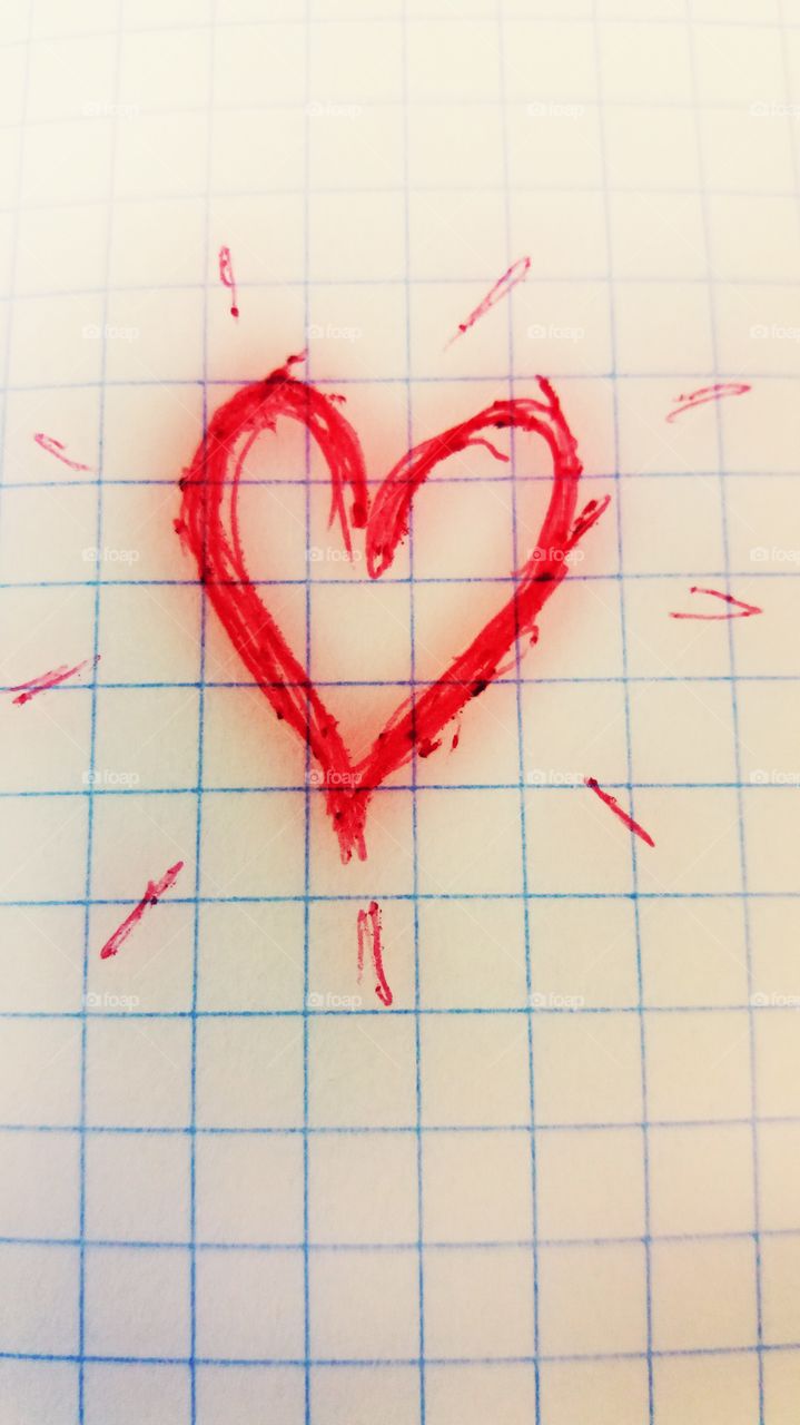 Drawed heart