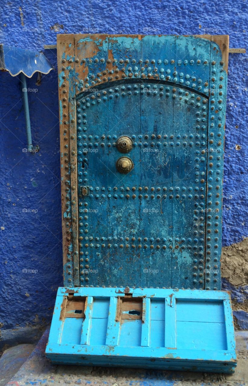 Turquoise door