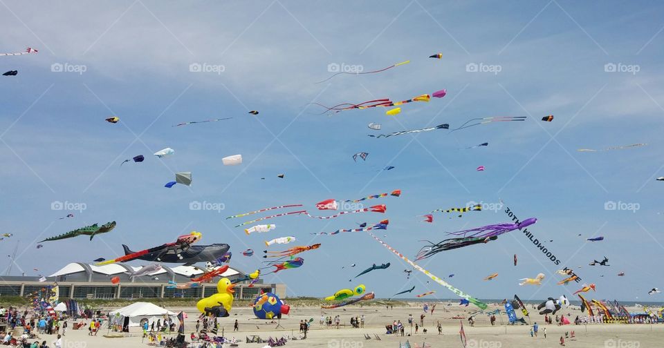 Wildwoos Kite Festival. Some of the amazing kites at the Kite Festival in Wildwood, NJ.