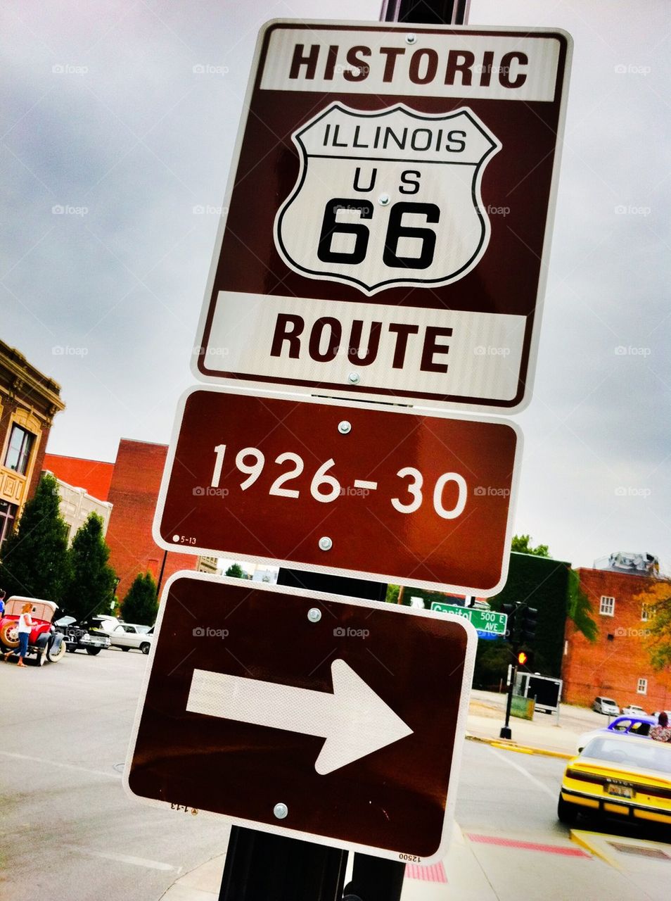 Historic Route 66 sign