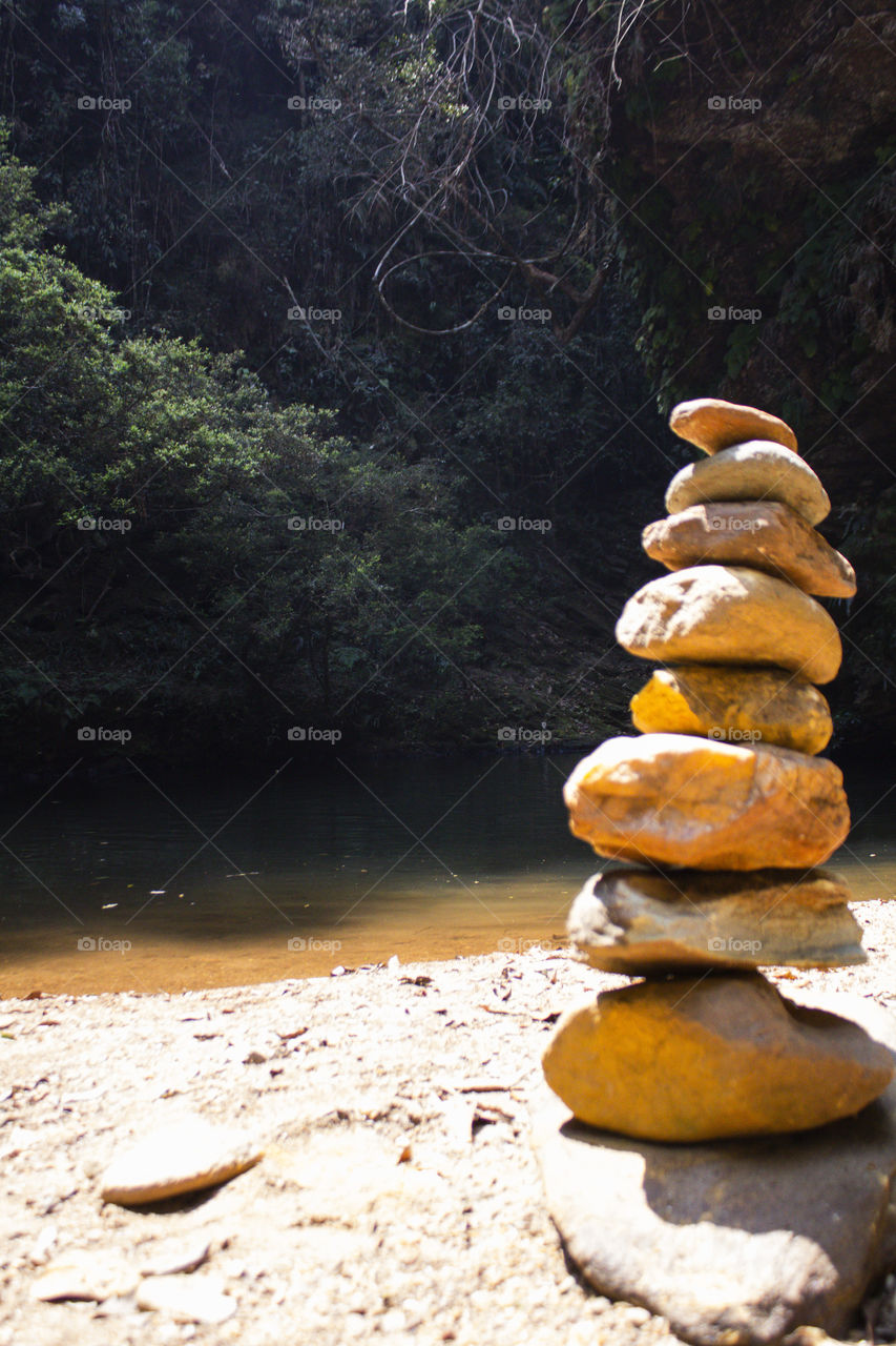 Water and rocks from Minas Gerais, Brazil.