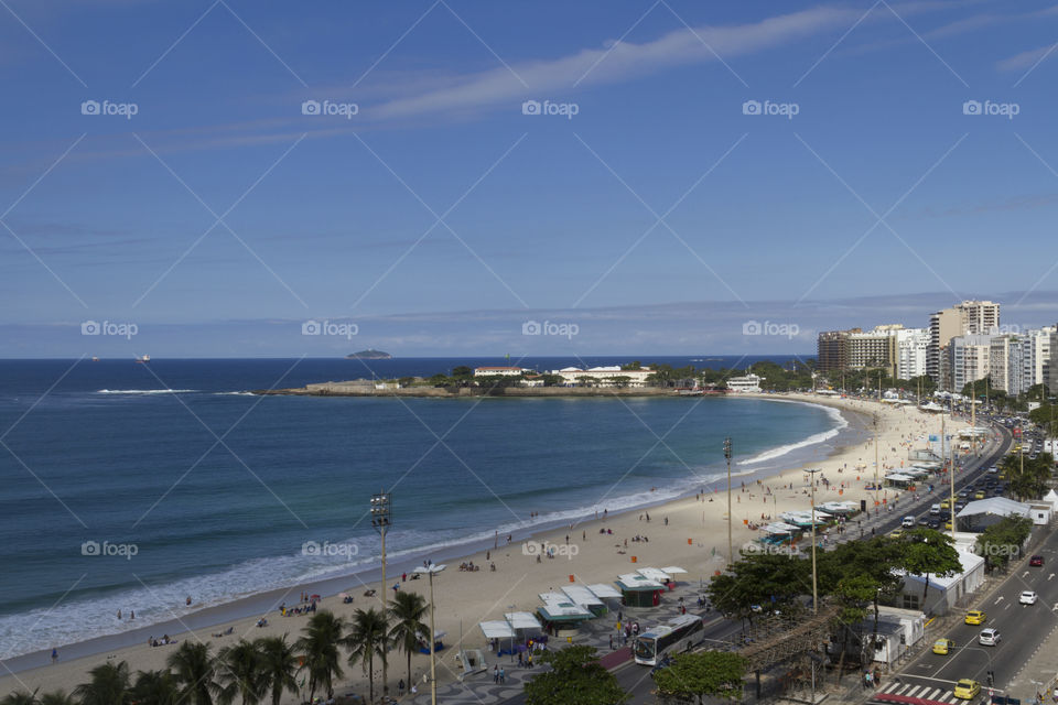 Copacabana Beach in Rio de Janeiro.