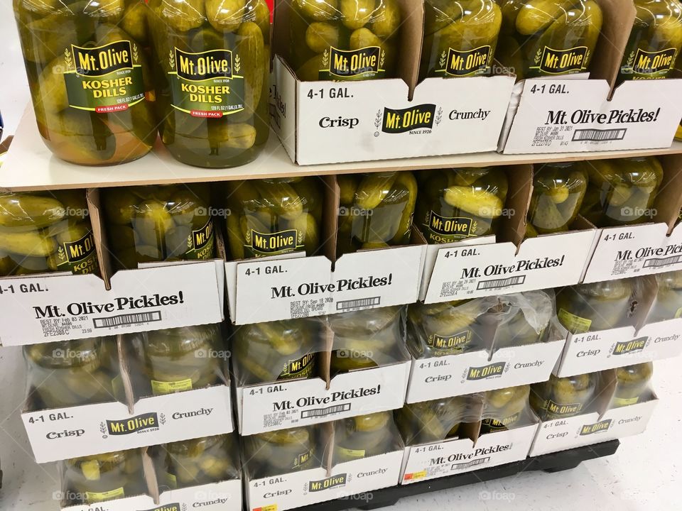 Mt. Olive Kosher dill pickles 