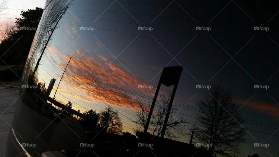 Sunset, Silhouette, Landscape, Light, No Person