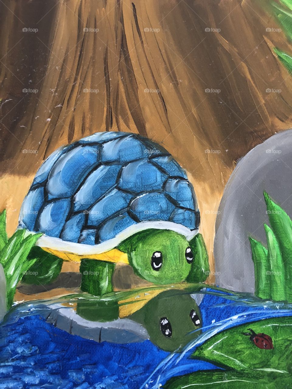 Turtle painting by my talented niece