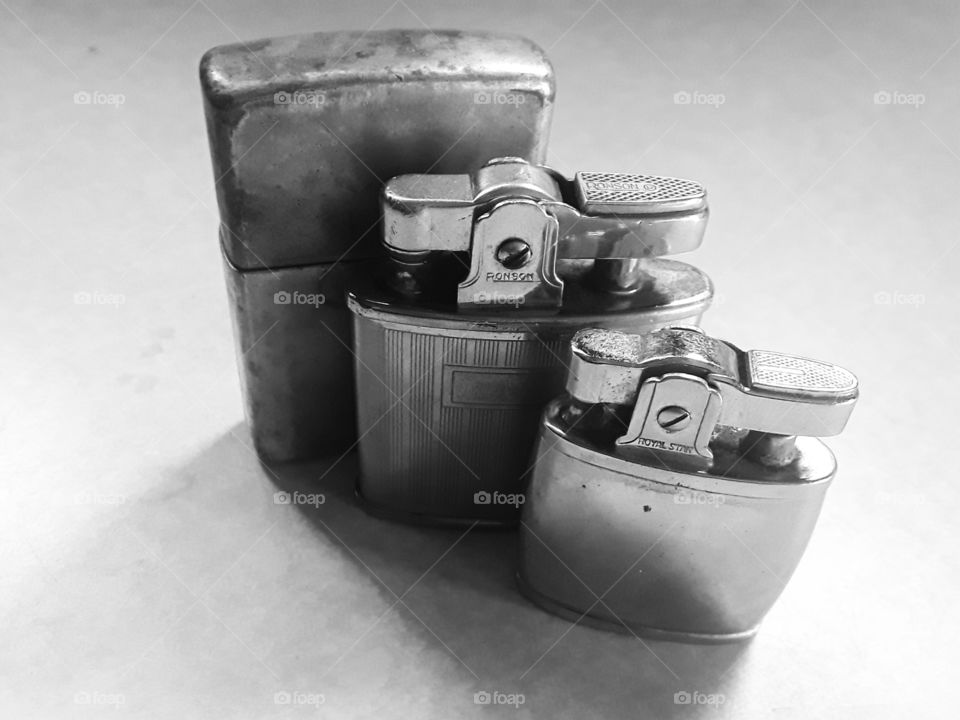 antique Zippo lighters