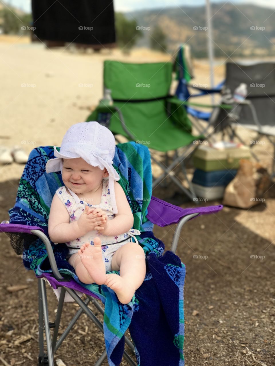 A little fun in the sun. Camping, a dip in the lake and some sweet baby laughs! 