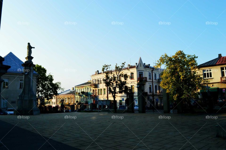 Smal colored town in Poland