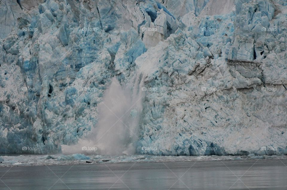 Alaska glaciers calving