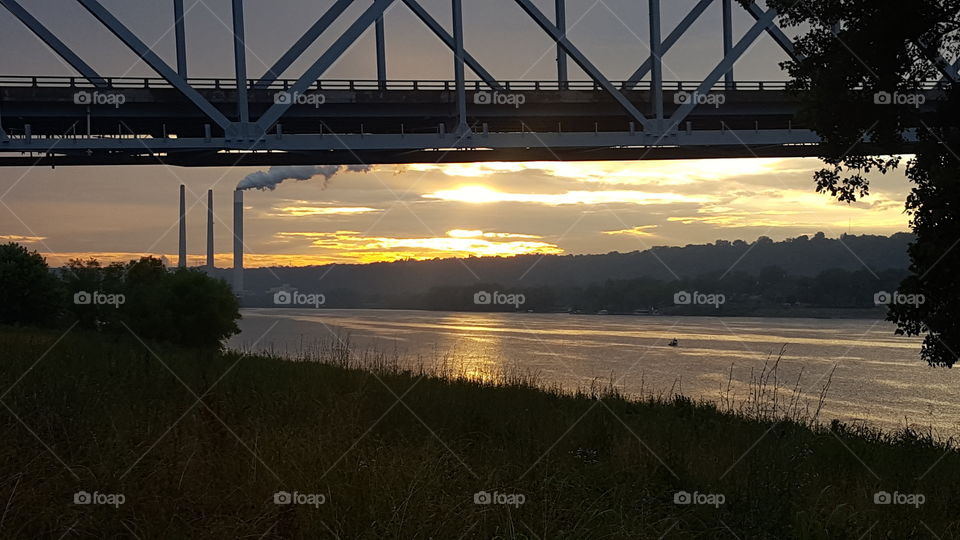 No Person, Bridge, Water, River, Sky