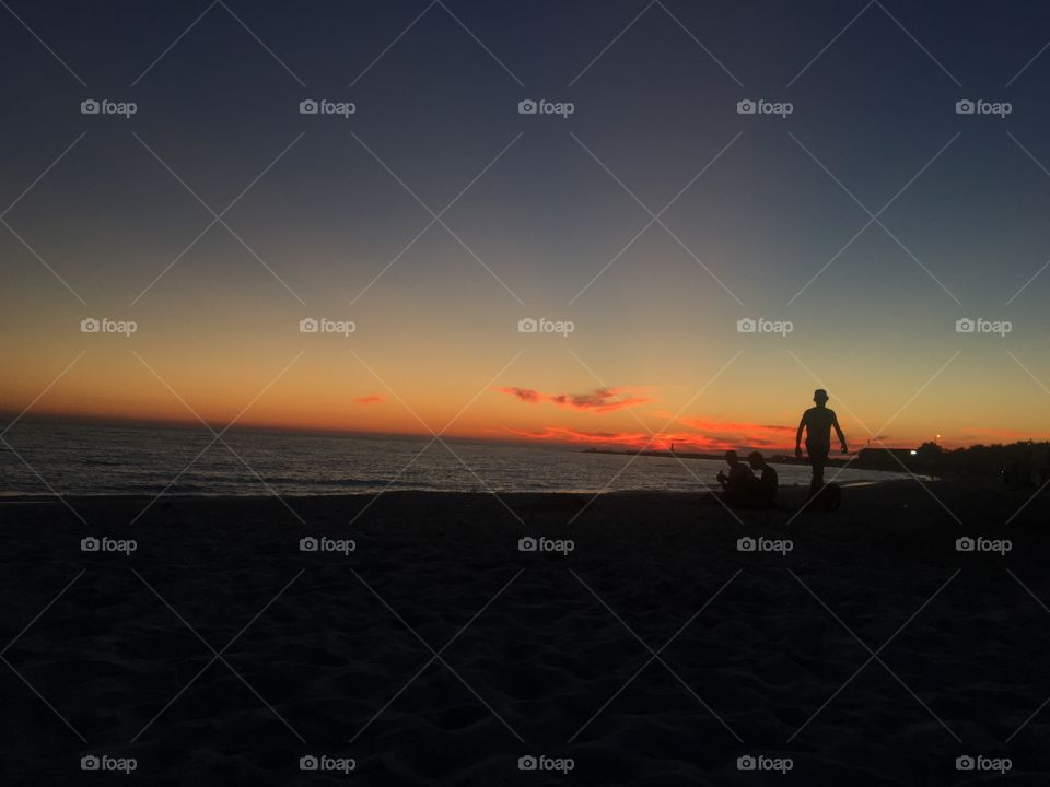 Sunset, Beach, Sea, Dawn, Water