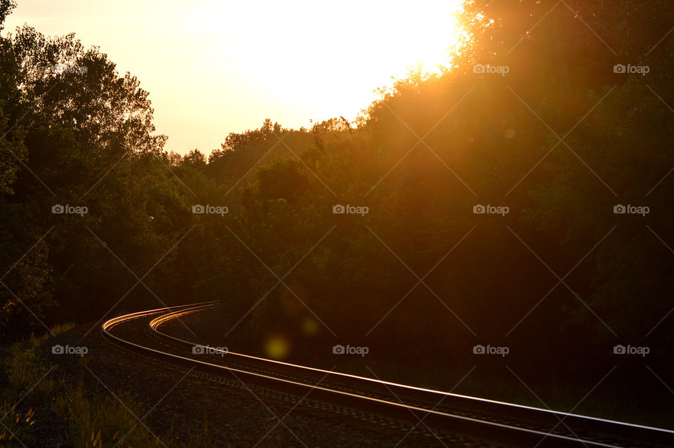 Railroad tracks