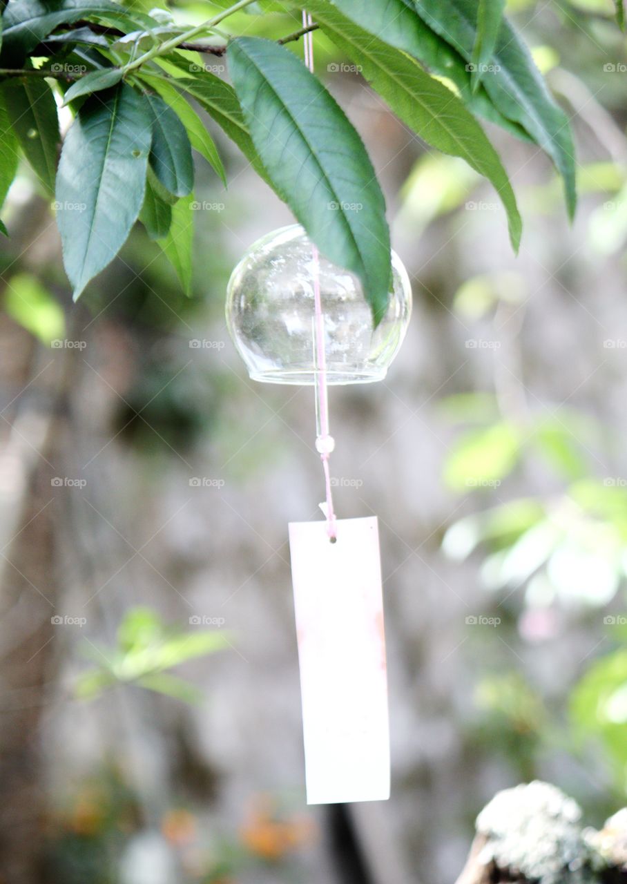 Wind chimes and nature