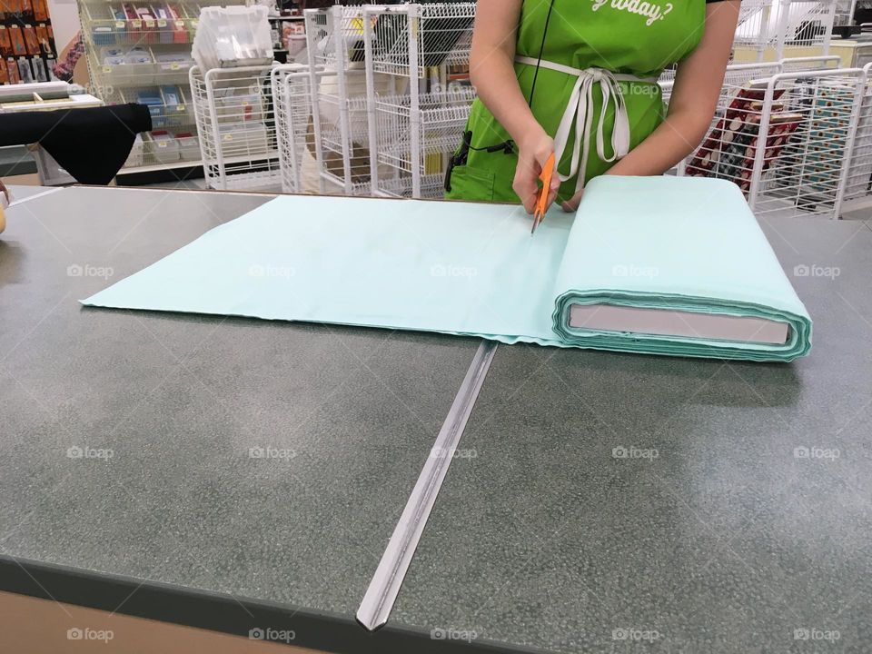 Rectangle table and fabric 