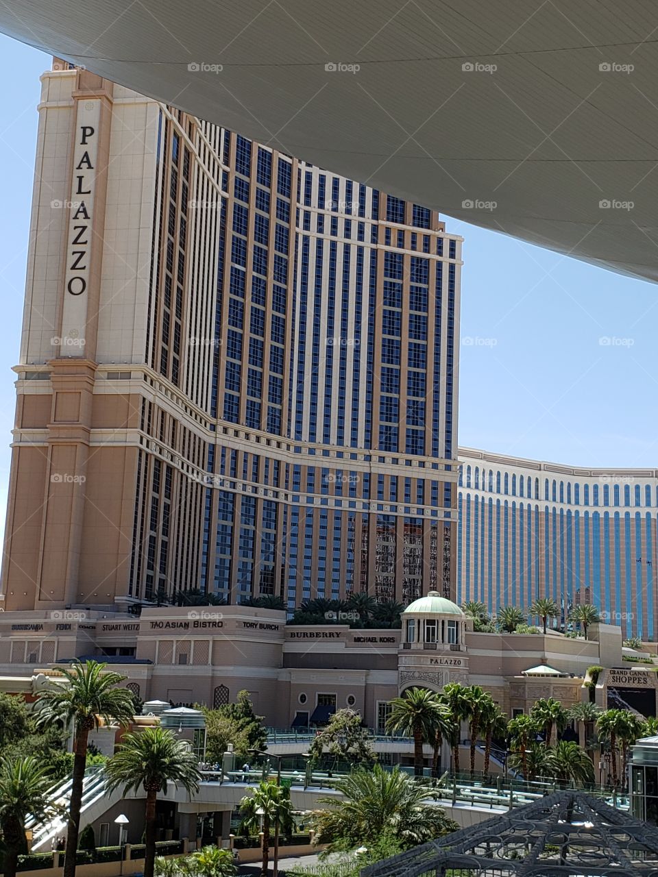 View of Palazzo Casino in Las Vegas Nevada USA