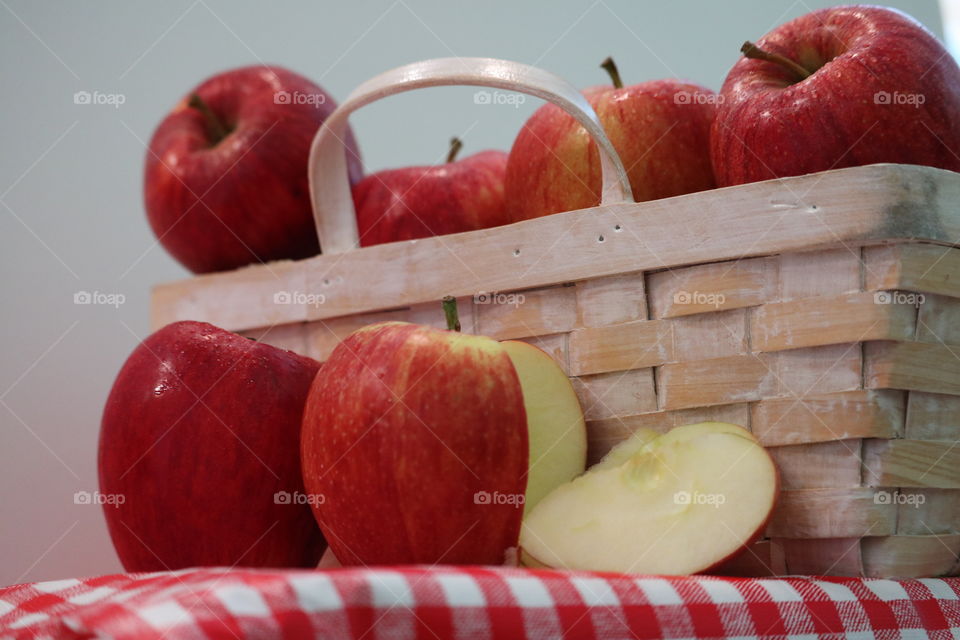 apples in basket