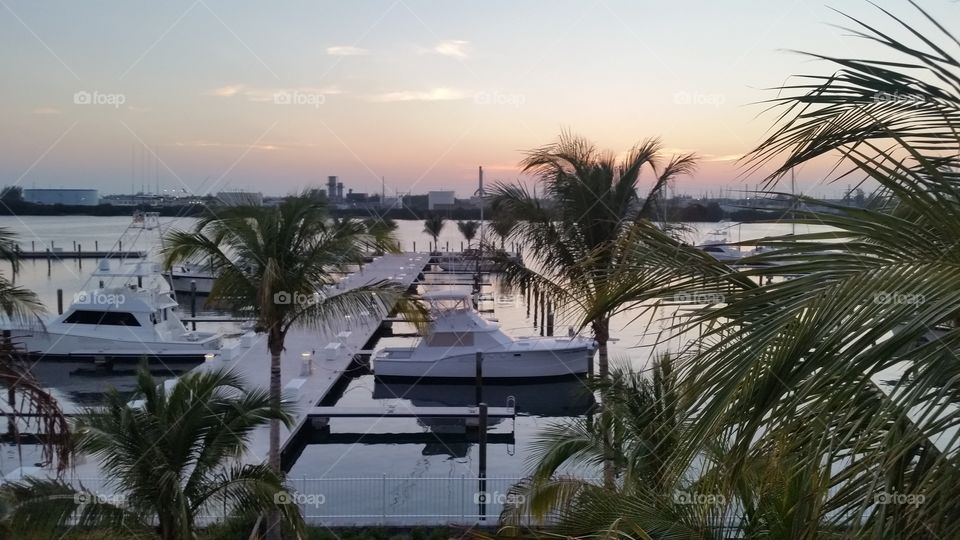 Key West Florida dock sunset