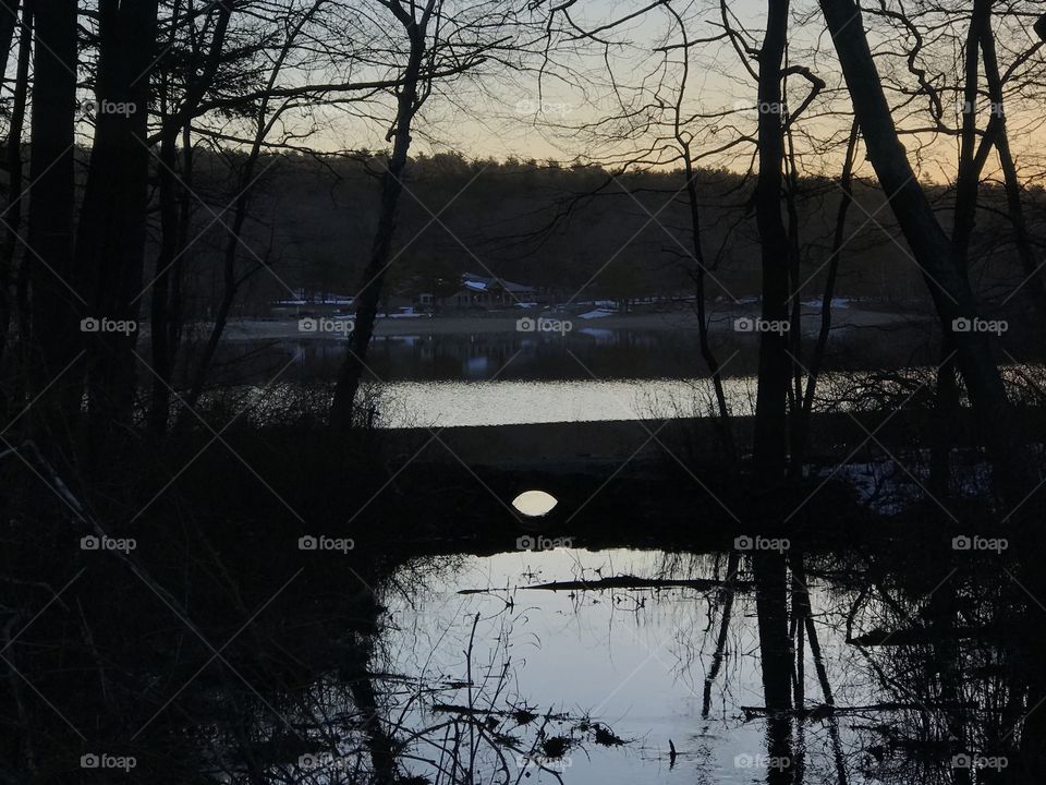 Morning breaks on Houghton’s Pond