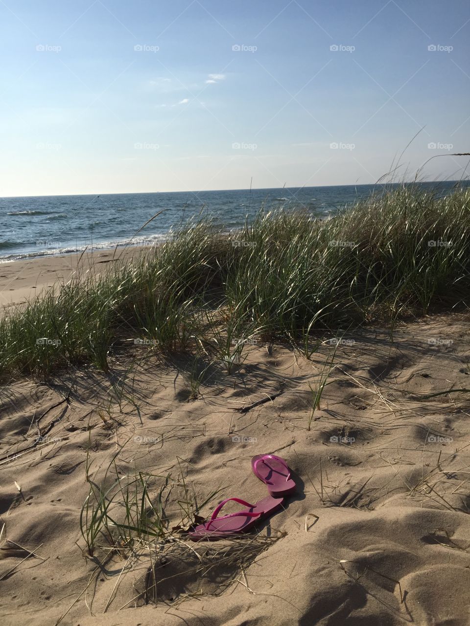Sandals on the Beach. Sandals on the beach.