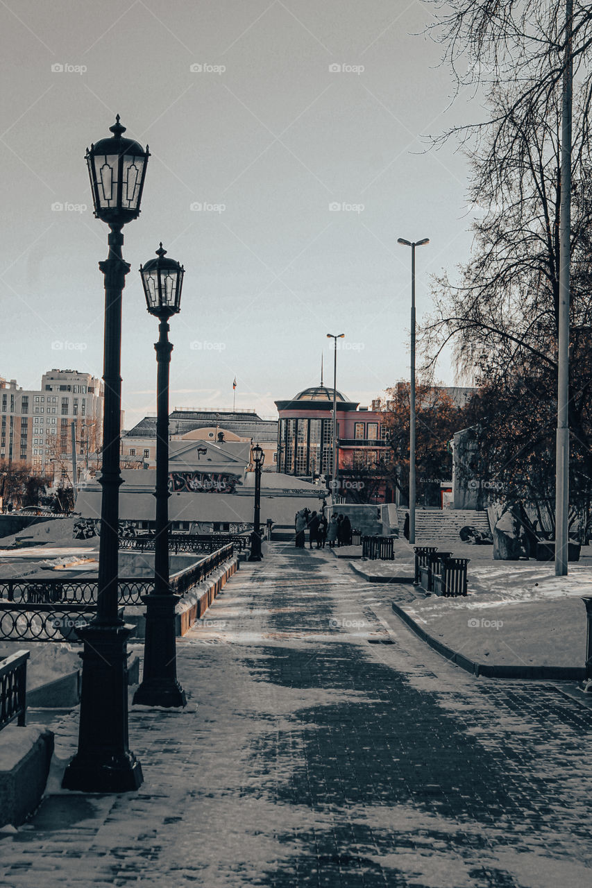 central path of the city