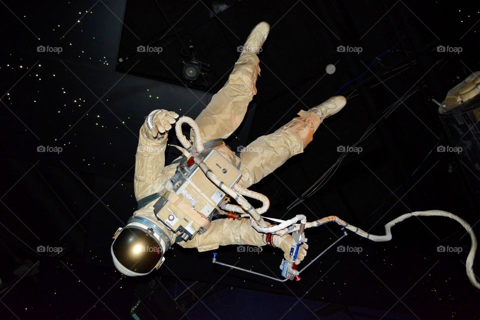 An astronaut figure we saw at NASA in Houston Texas 