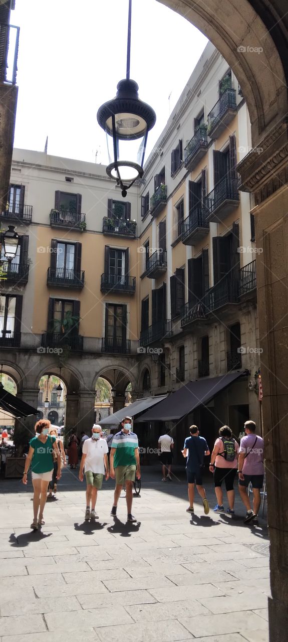 Patio central de una Residencia