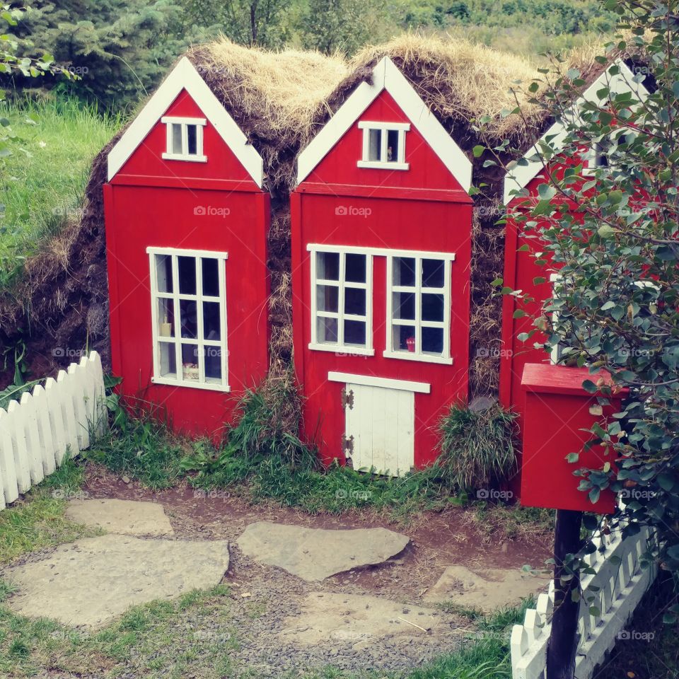 Tiny houses. The Christmas Shop in Iceland.