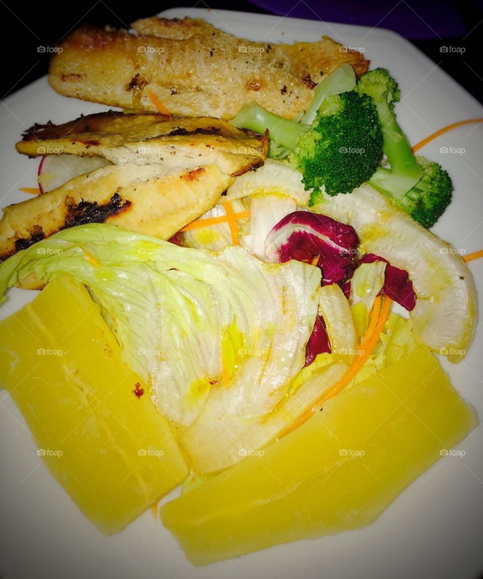 salada fish peixe food