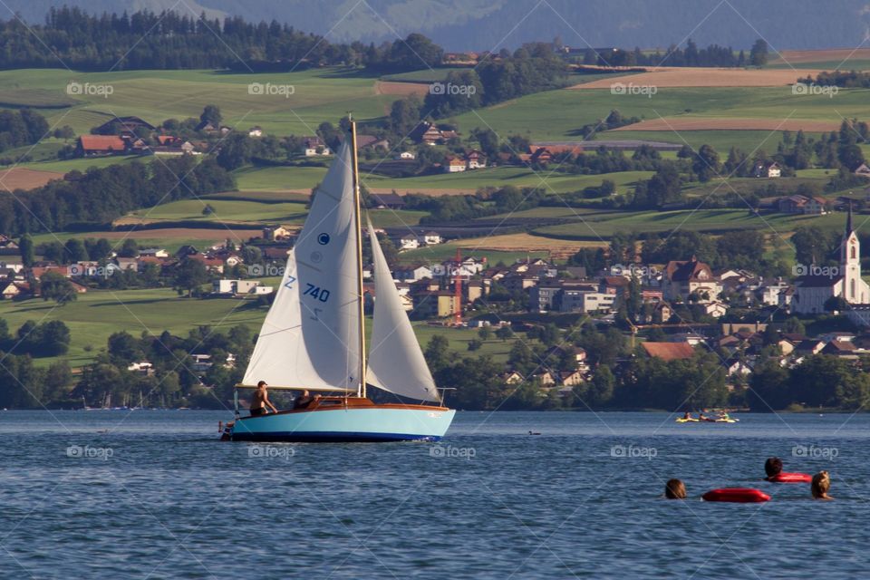 Sailboat in sea